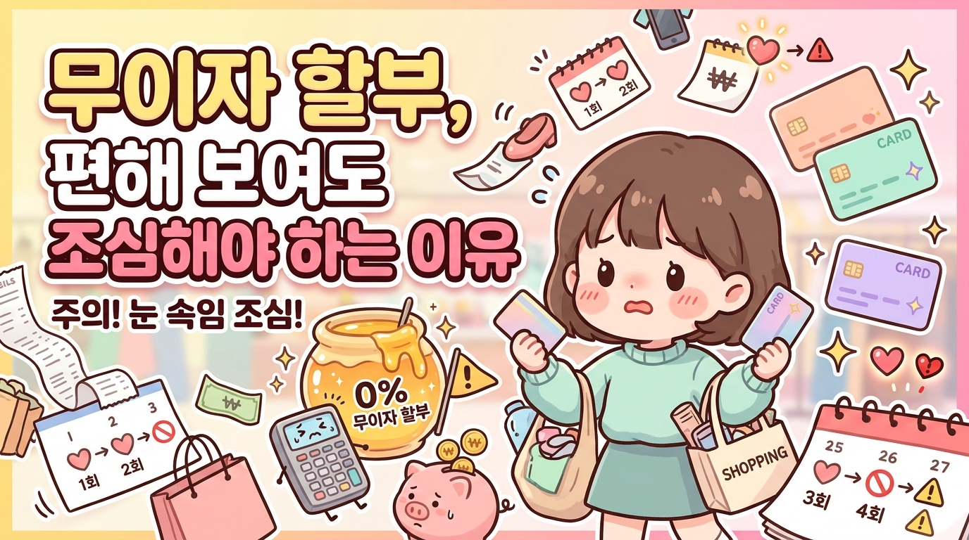 무이자 할부, 편해 보여도 조심해야 하는 이유
