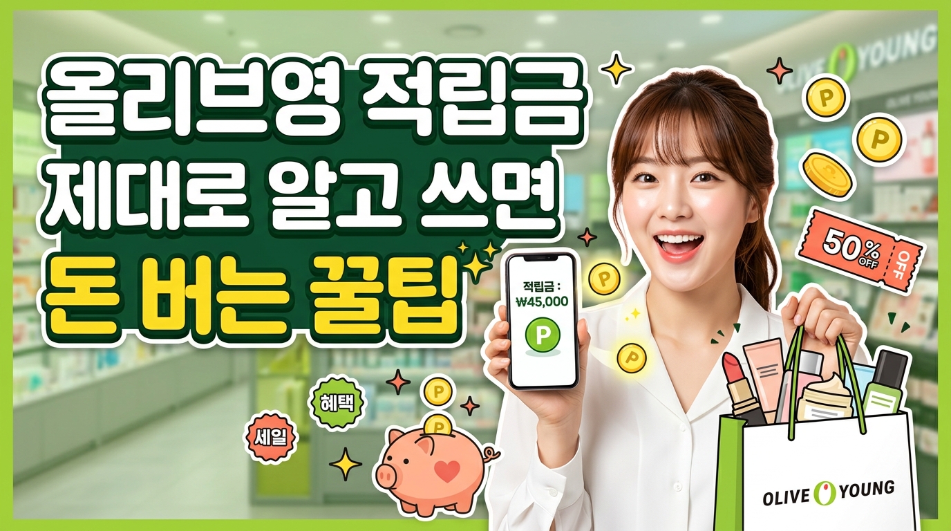 올리브영 적립금, 제대로 알고 쓰면 돈 버는 꿀팁