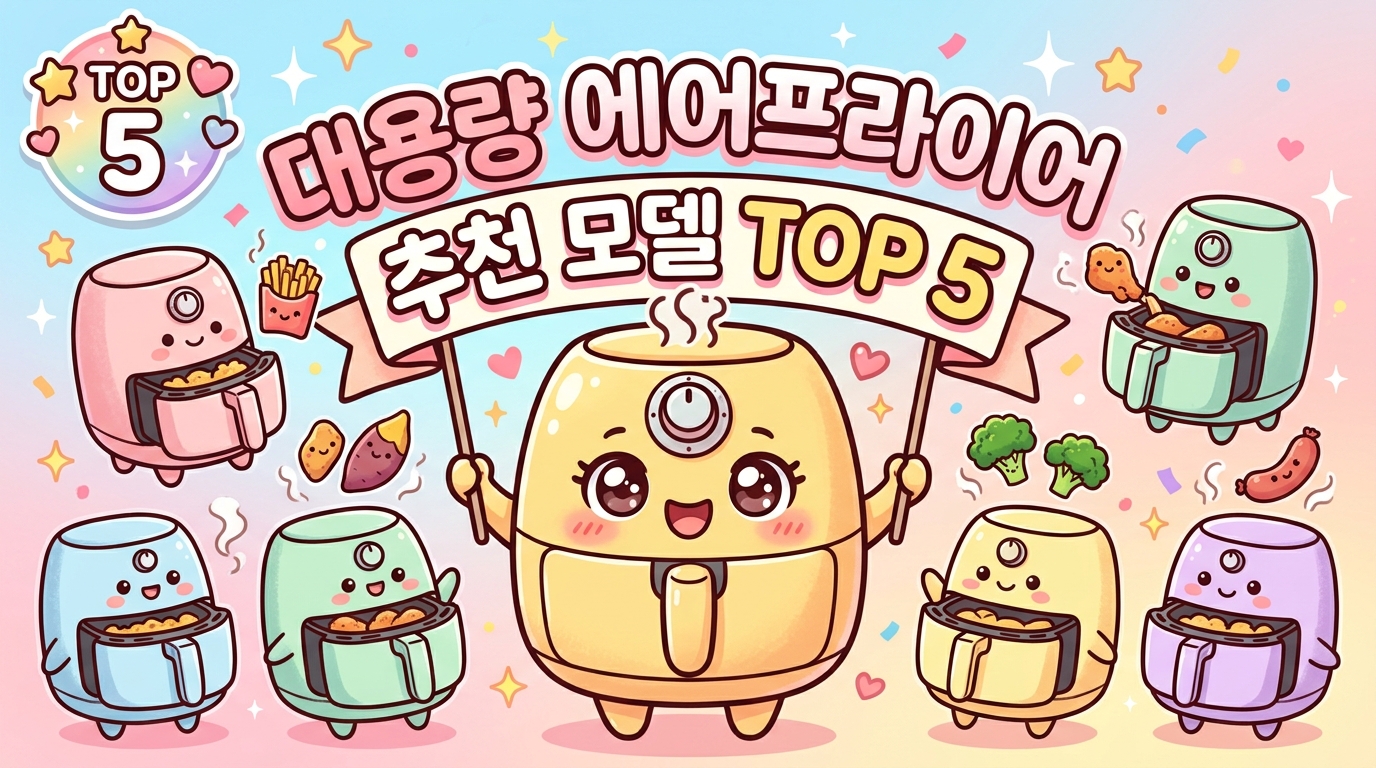대용량 에어프라이어 추천 모델 TOP 5
